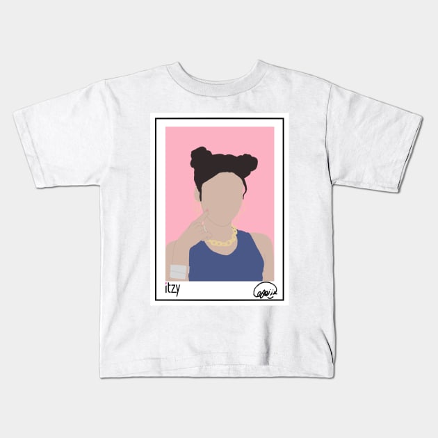 Yeji Minimal Kids T-Shirt by chillayx